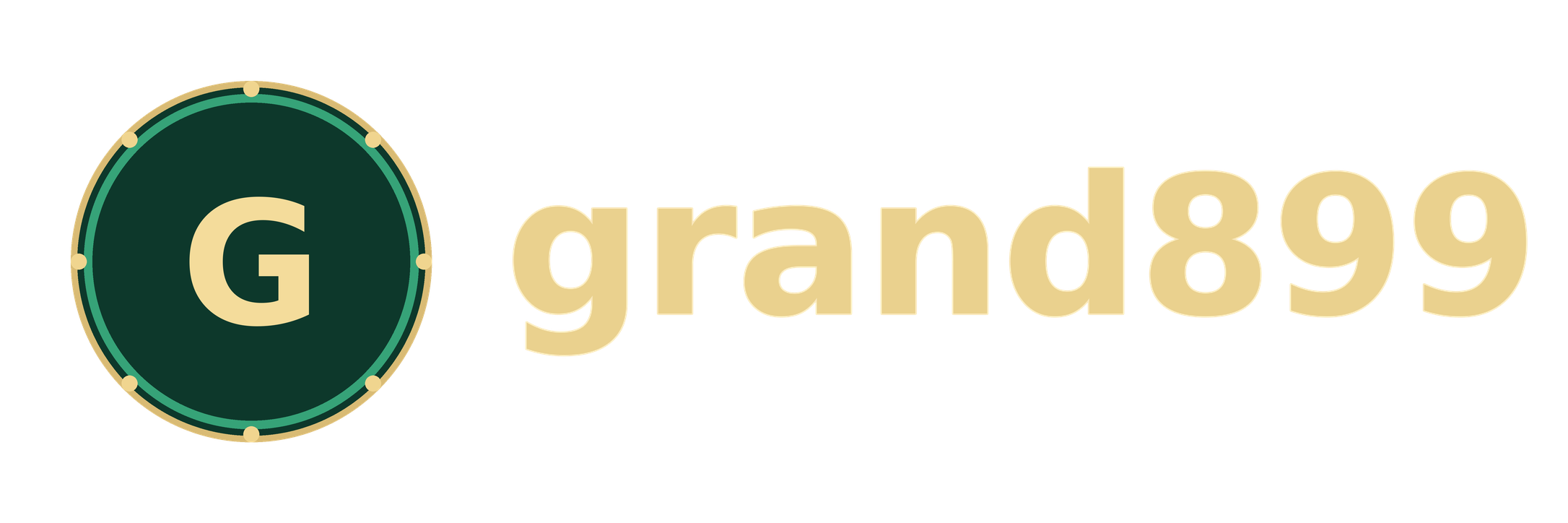 โลโก้ grand899 สีเขียวทอง